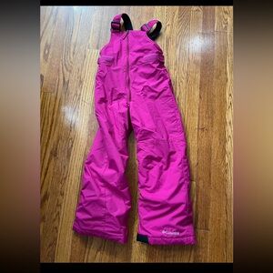 Columbia Kids Pink Snow Bibs -XS